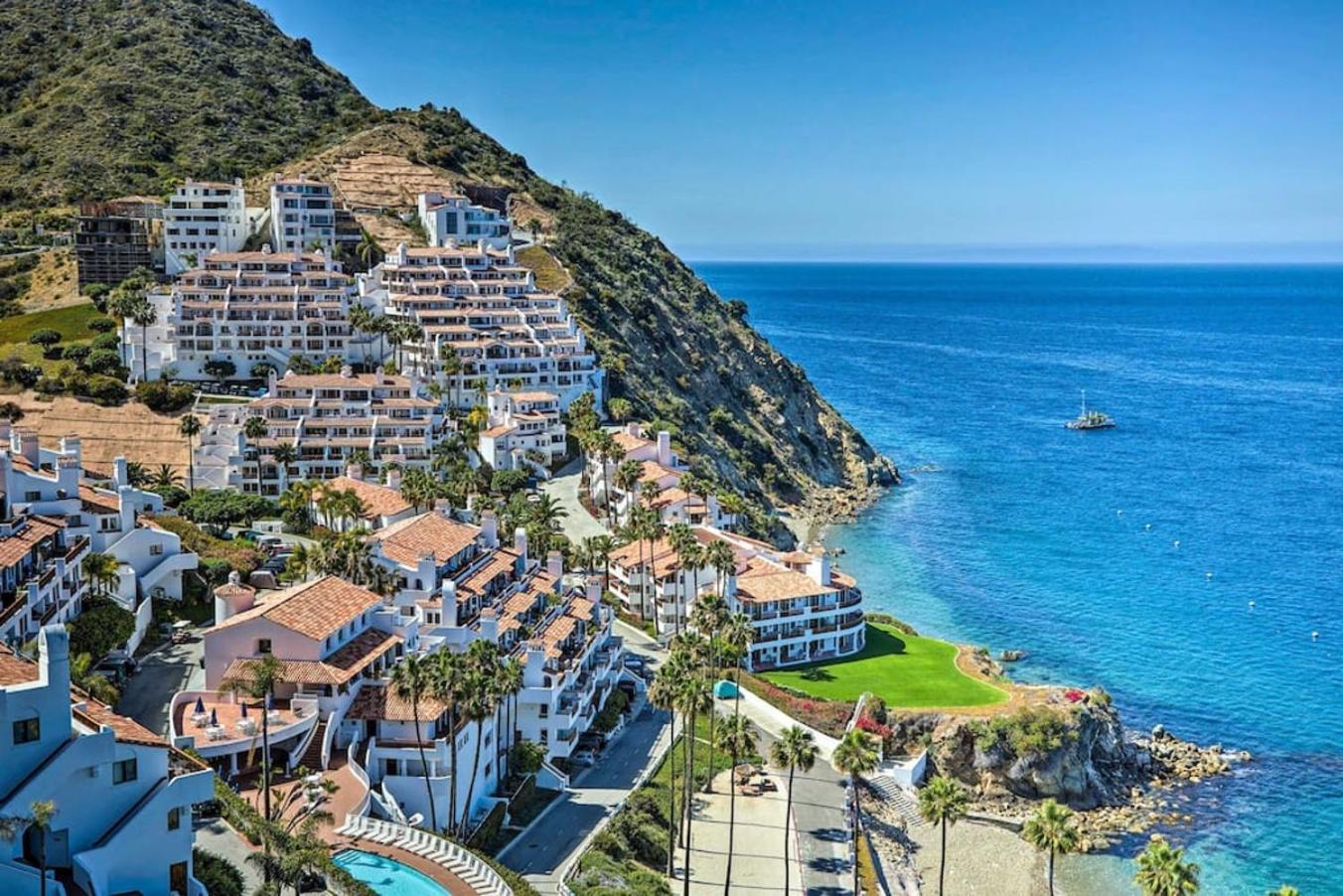 Lux Oceanfront Villa With Breathtaking Views 아발론 외부 사진